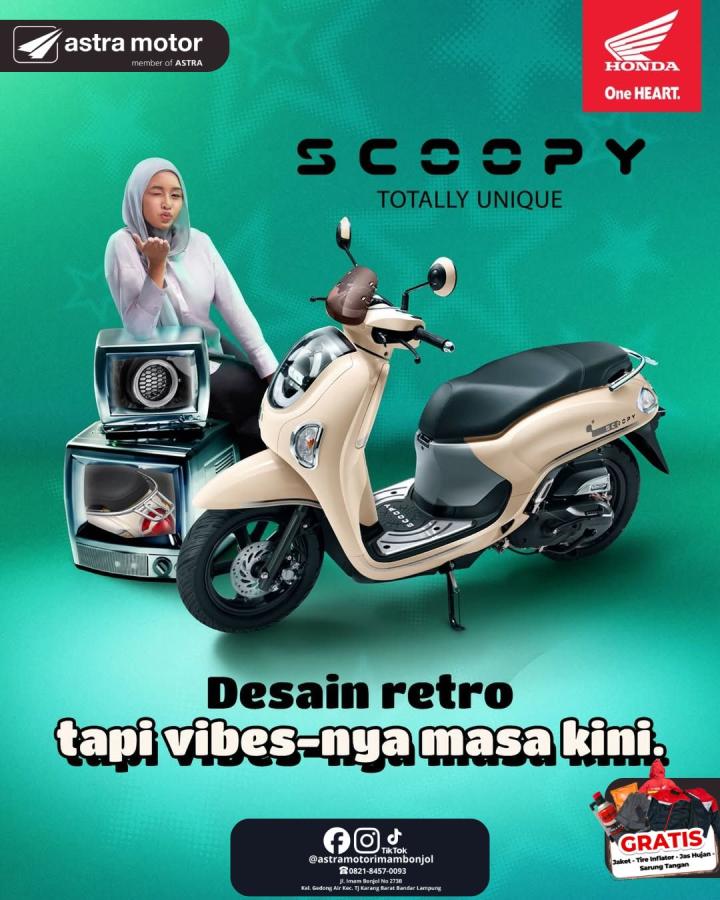 Tampil Ikonik dengan Honda Scoopy: Astra Motor Imam Bonjol Tawarkan Perpaduan Desain Retro dan Teknologi Modern